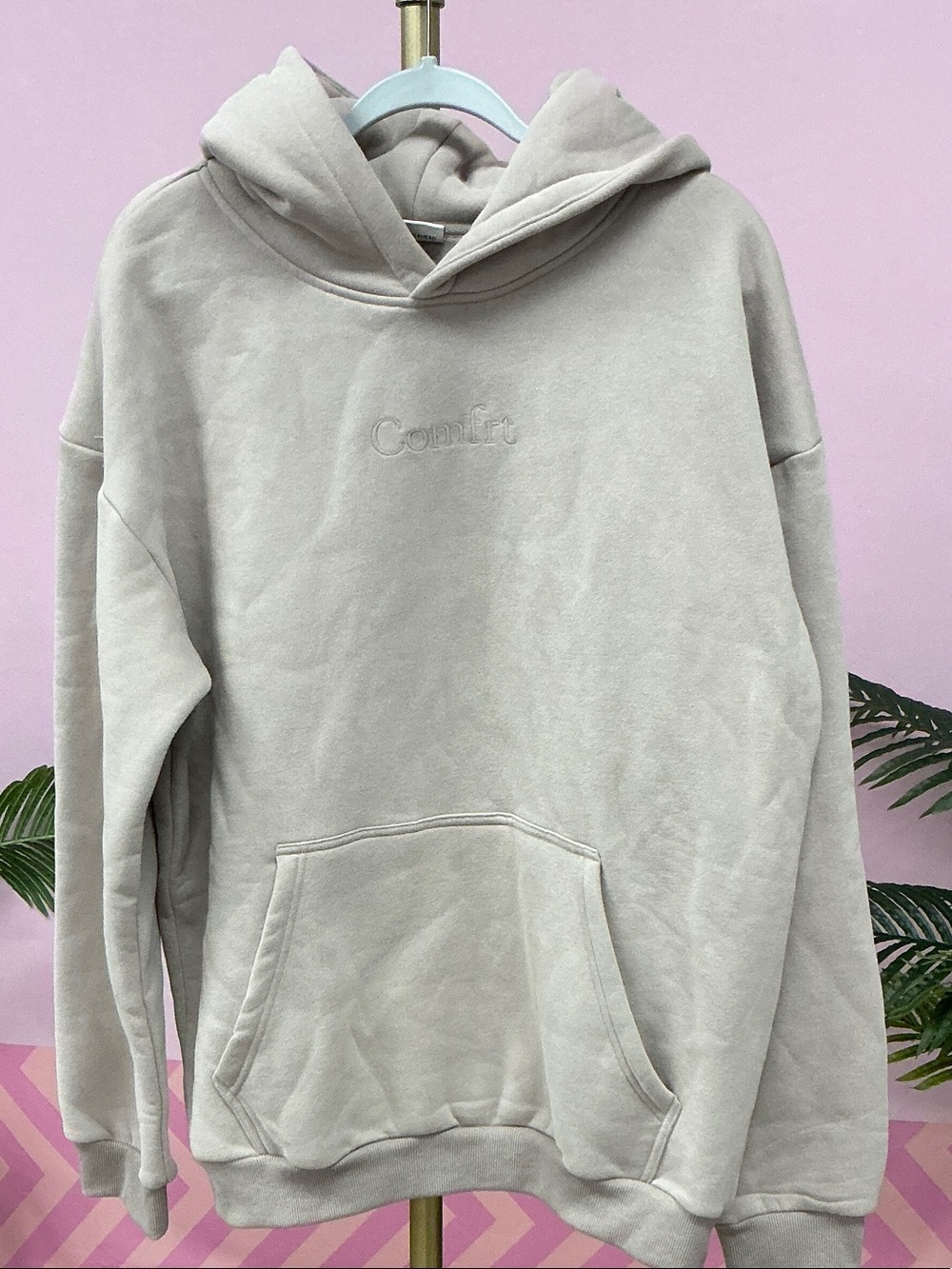 Comfrt Hoodie in Light Beige
